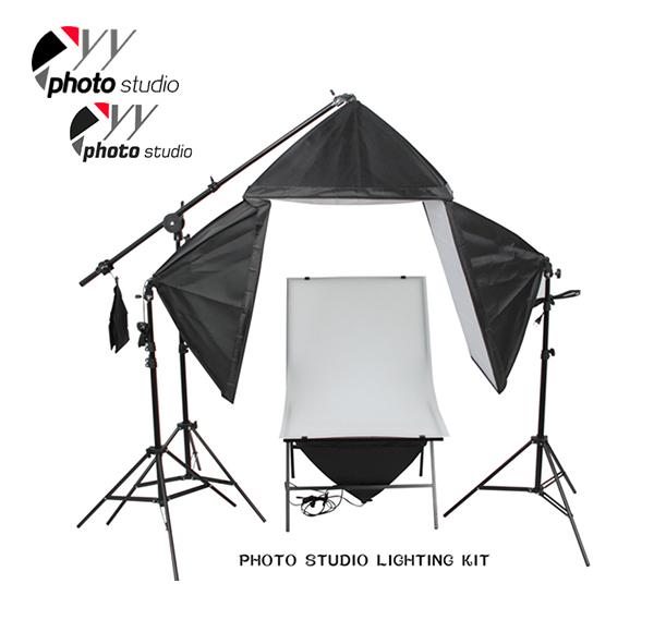 Photo Studio Softbox Continuous Lighting Kit with Shooting Table, KIT 048